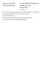 Đề kiểm tra học kỳ II năm học 2014  2015 môn lịch sử 6 thời gian 45 phút ( không kể phát đề )
